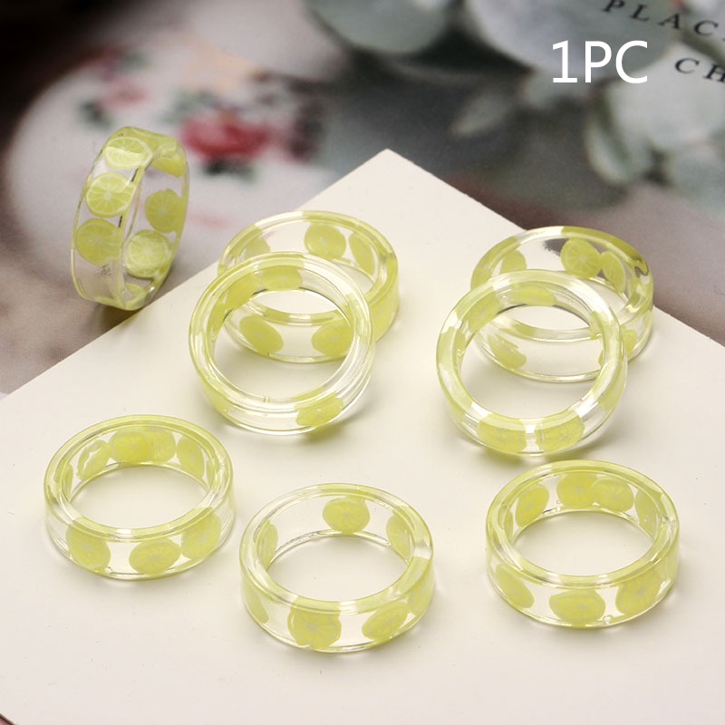 Nhẫn Nhựa Hình Trái Cây Đơn Giản Thời Trang Cho Nữ