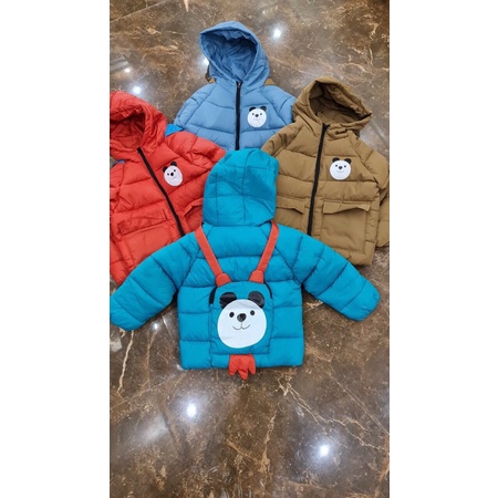 Áo phao cho bé trai bé gái dày ấm áp chắn gió mùa đông