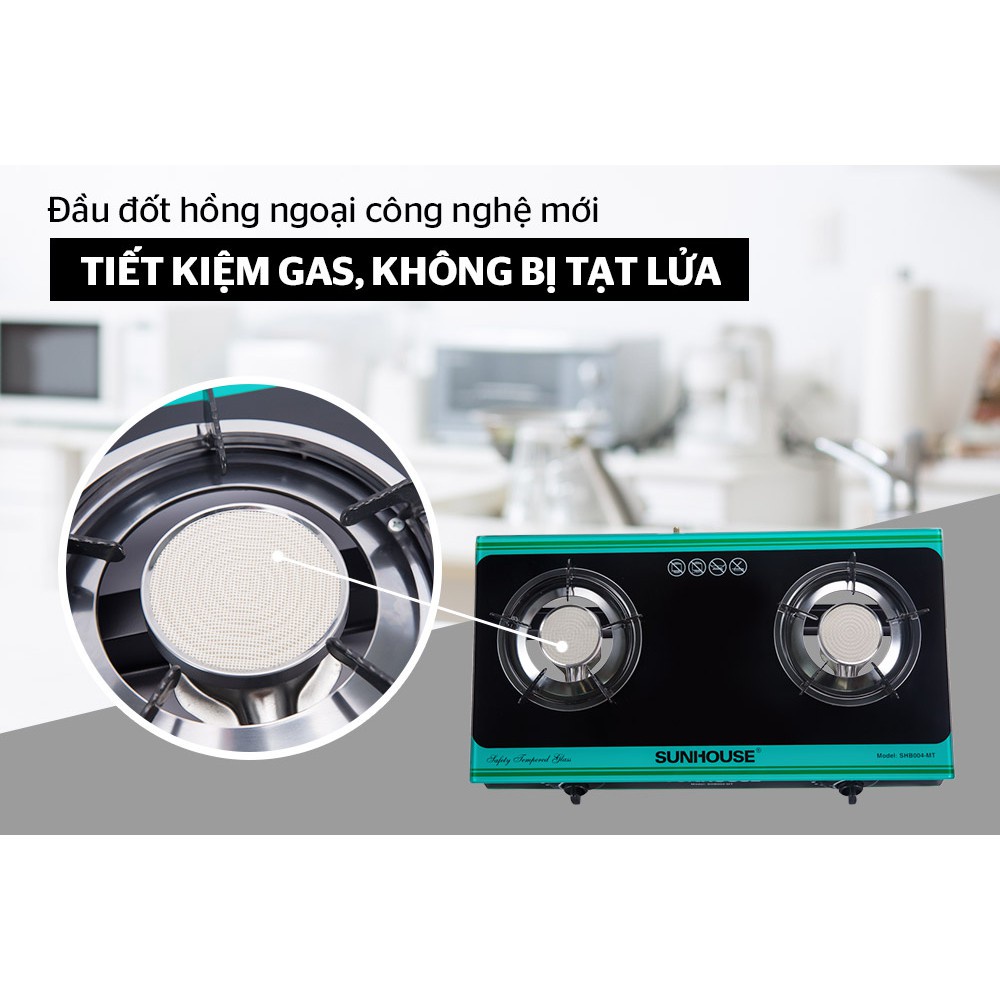 Bếp Gas, Bếp Ga Hồng ngoại SUNHOUSE SHB004MT Tiết Kiệm Gas, An Toàn- Bảo Hành 12 Tháng