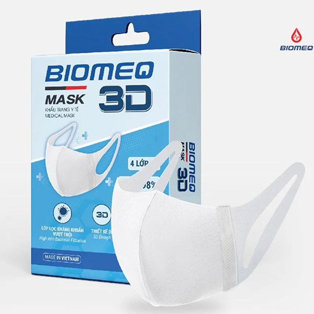 Khẩu trang Biomeq 3D 10cái