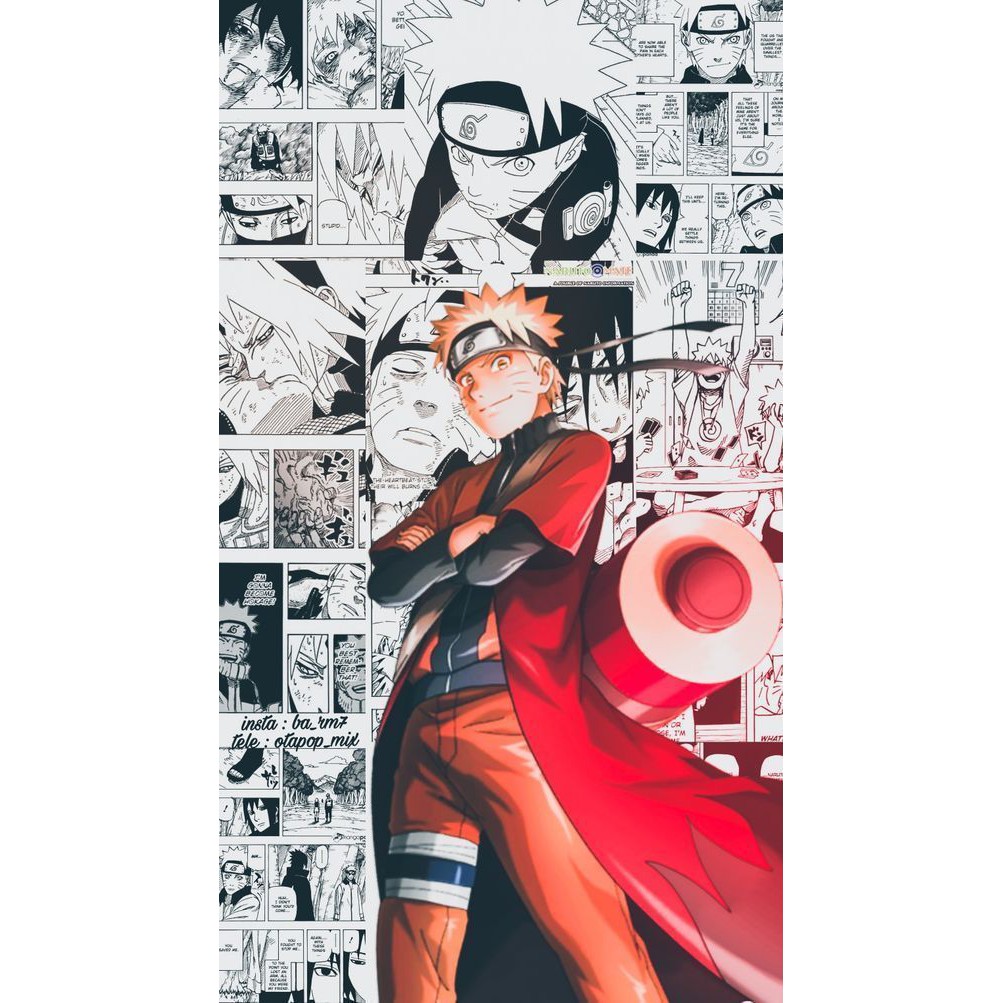 Poster Naruto Hình in bằng giấy cứng dùng để treo  hoặc dán lên tường trang trí nhà phòng