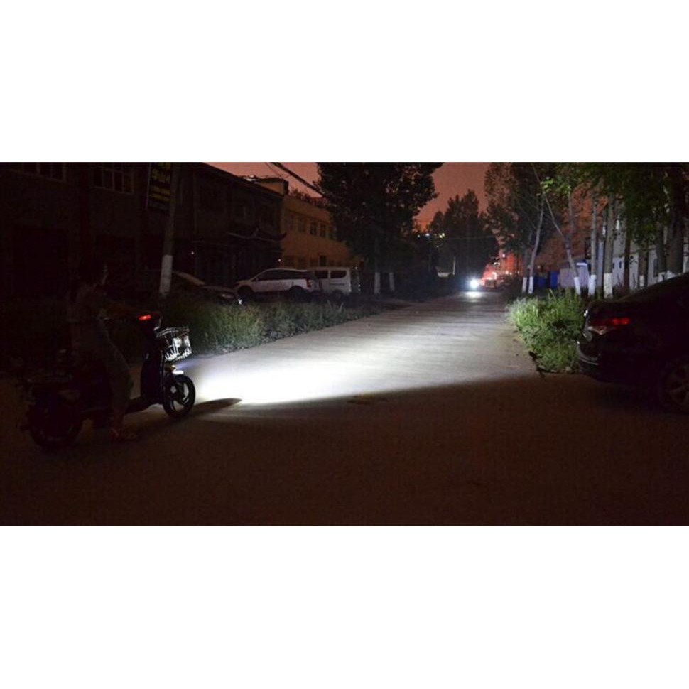 Đèn pha xe máy Hi / Lo Beam 2 bóng LED siêu sáng chất lượng