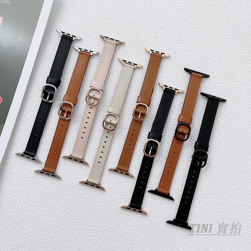 Dây Da Đeo Thay Thế Cho Đồng Hồ APPLE WATCH 7/6/5/4/3/SE 38 40 41 42mm 44mm 45mm