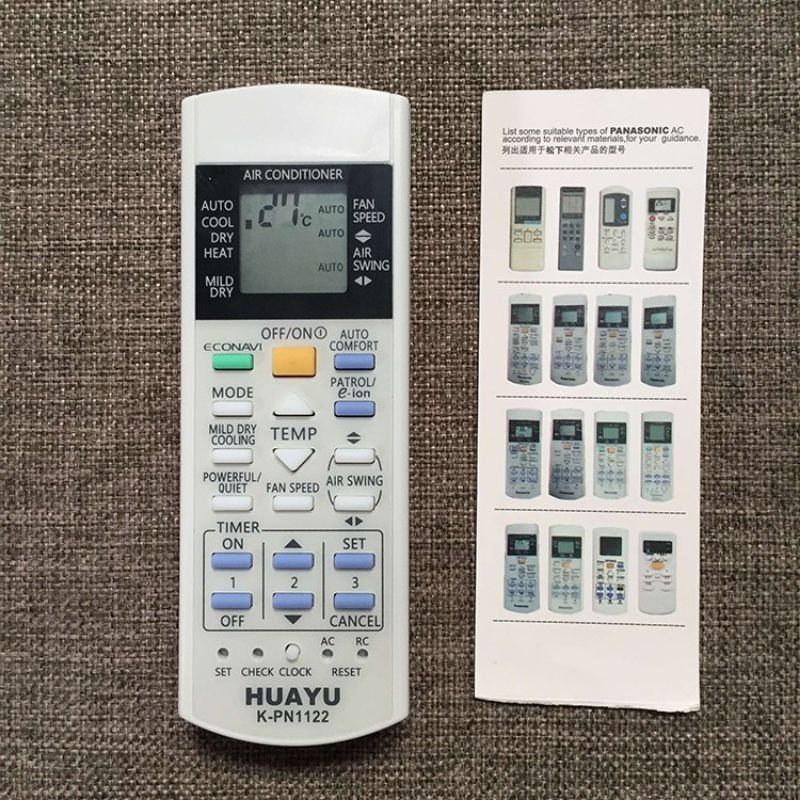 Remote máy lạnh Panasonic, Điều khiển điều hòa Panasonic dùng được tất cả các dòng hiện tại trên thị trường