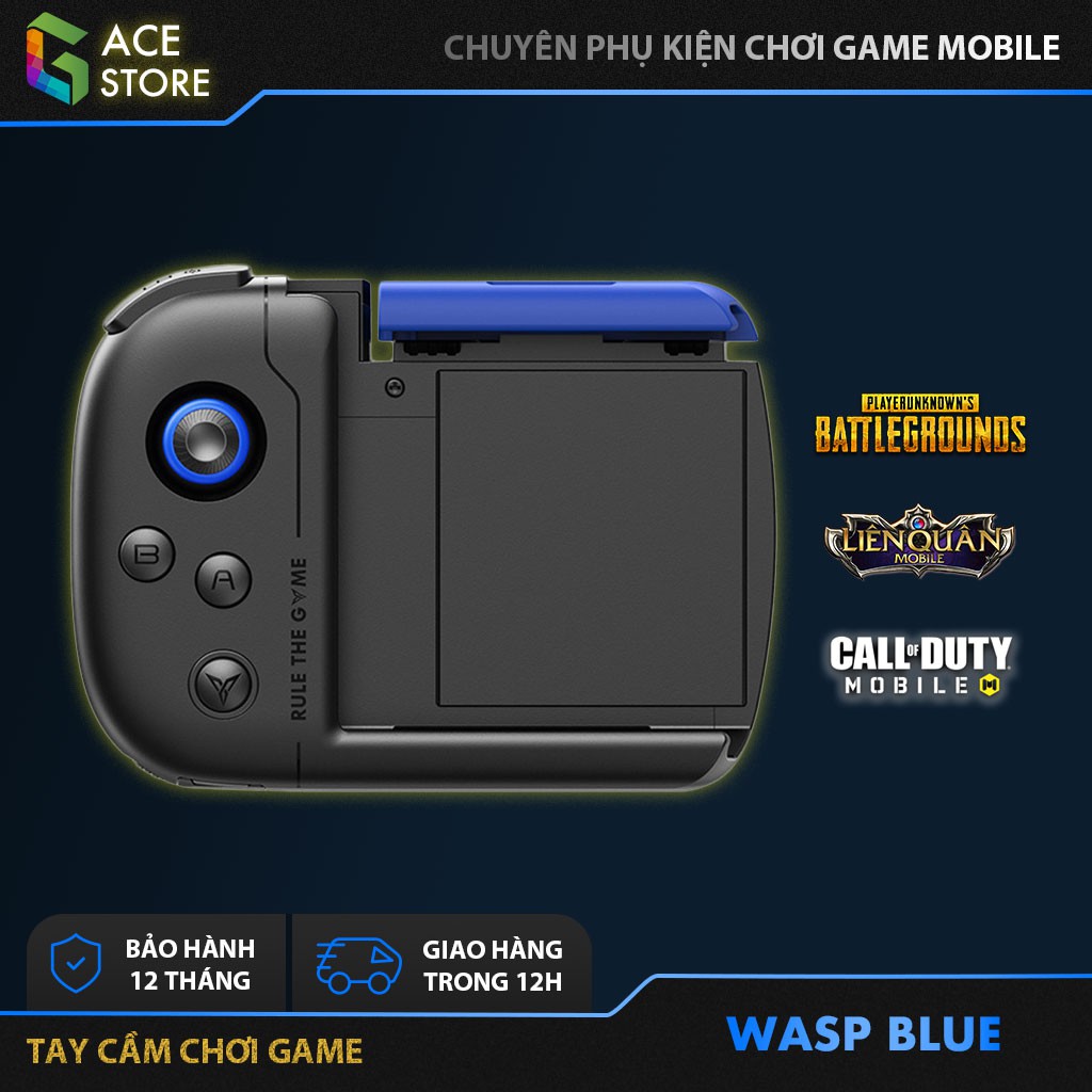  Flydigi Wasp Blue | Tay cầm chơi game PUBG & Liên Quân dành cho iOS và Android