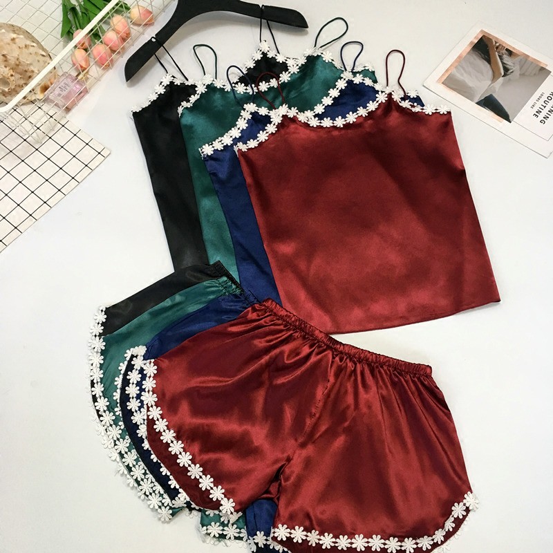 Bộ váy ngủ Lụa Thái 2 Dây 2112 ( vải thun trơn hỗn hợp ) | BigBuy360 - bigbuy360.vn