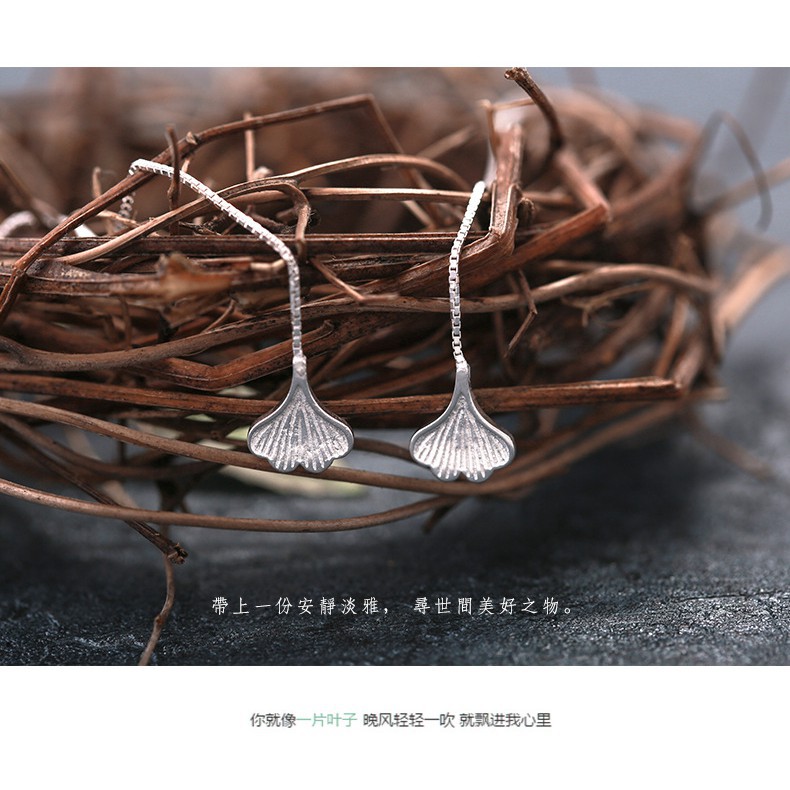 Hoa tai dạng dài hình lá thanh lịch