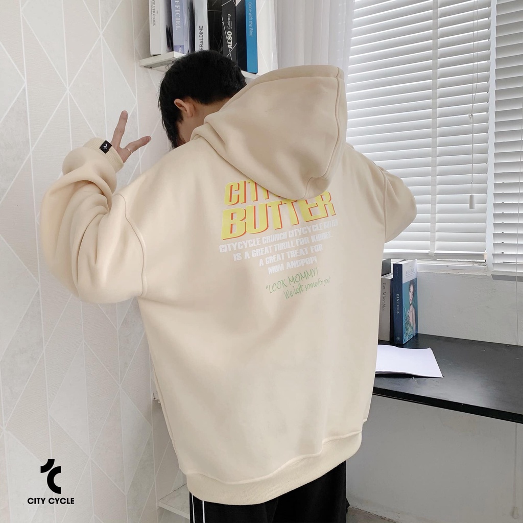 Áo hoodie local brand butter LEILA STORE - áo nỉ dài tay có mũ form rộng dáng unisex | BigBuy360 - bigbuy360.vn