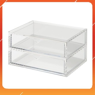  THƯƠNG HIỆU MUJI HỘP MICA - 2 HỘC KÉO 17,5x13x9,5cm NHẬT BẢN