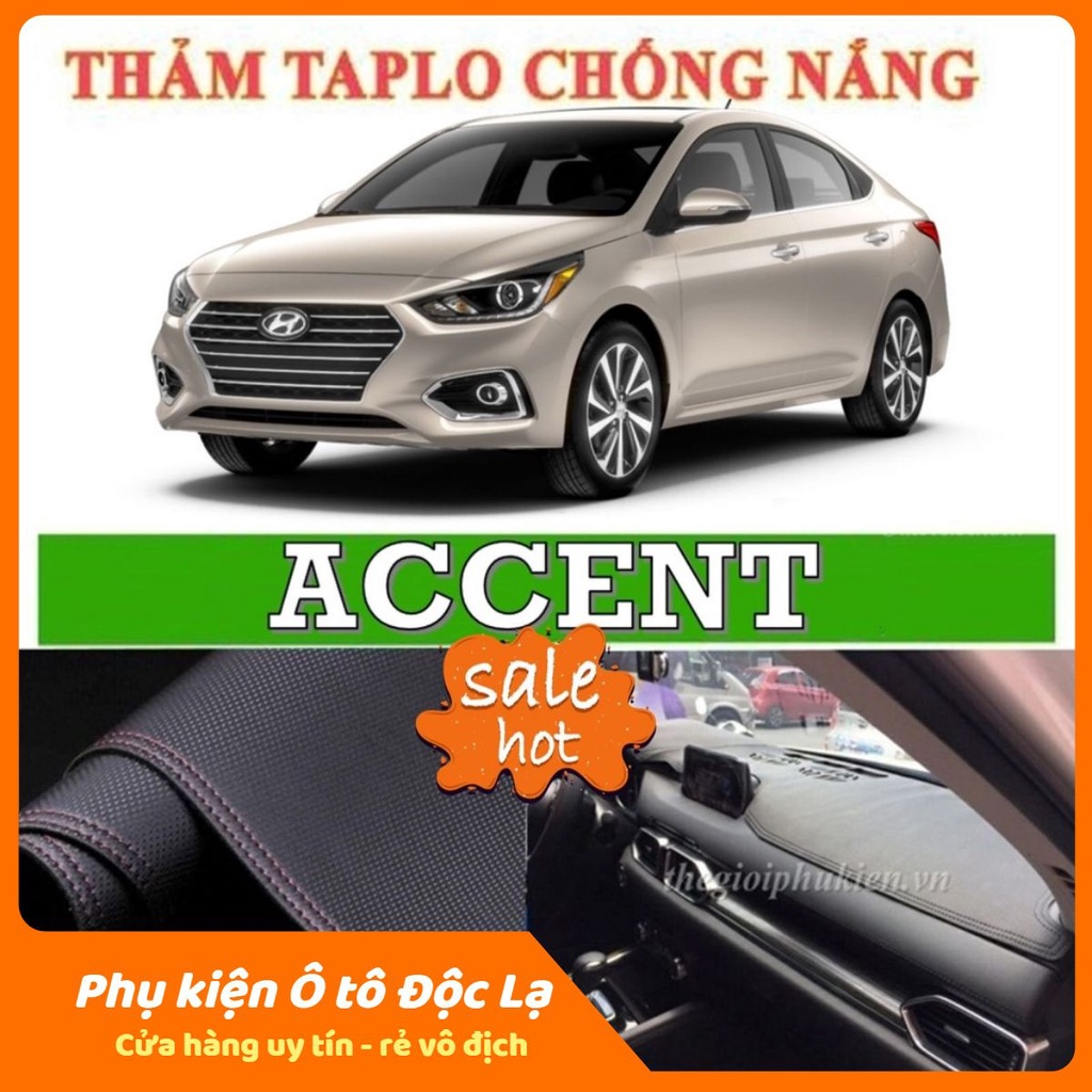 Thảm taplo Hyundai Accent 2010 - 2022 vân Cacbon 3 lớp cao cấp, chống nóng, bảo vệ ô tô hiệu quả