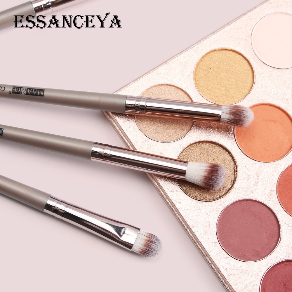Set 15 cọ trang điểm MAANGE gồm tán kem nền/ đánh má hồng/ tán kem che khuyết điểm/ phấn mắt/ tạo khối tiện lợi