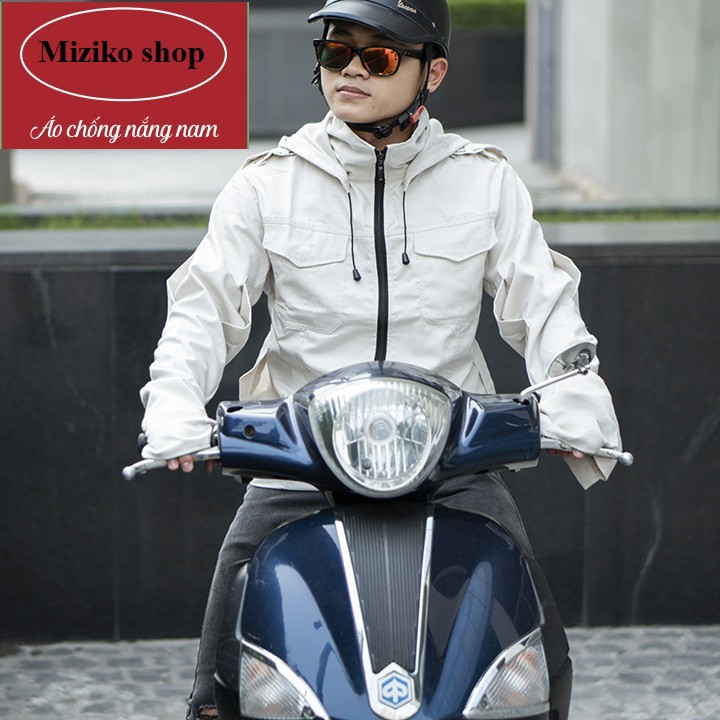 Áo chống nắng Nam - thời trang, vải kaki có túi Miziko SHop | BigBuy360 - bigbuy360.vn