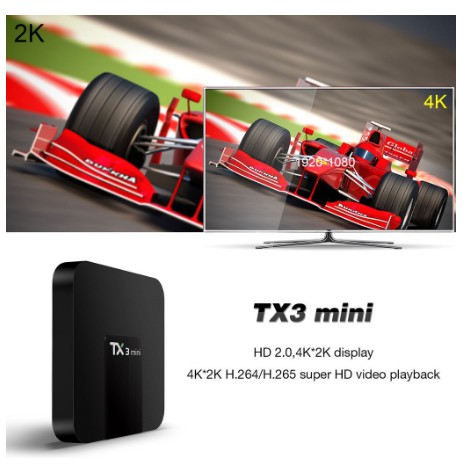 Đầu TV Box TX3 Mini Android 9.0 RAM 2GB ROM 16GB S905W OTT 4K KD17.3 chất lượng cao kèm phụ kiện