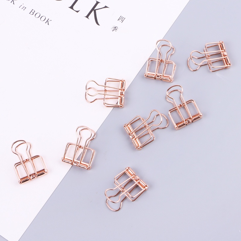 Kẹp Giấy Văn Phòng Thiết Kế Khoét Rỗng Bằng Kim Loại Dễ Thương