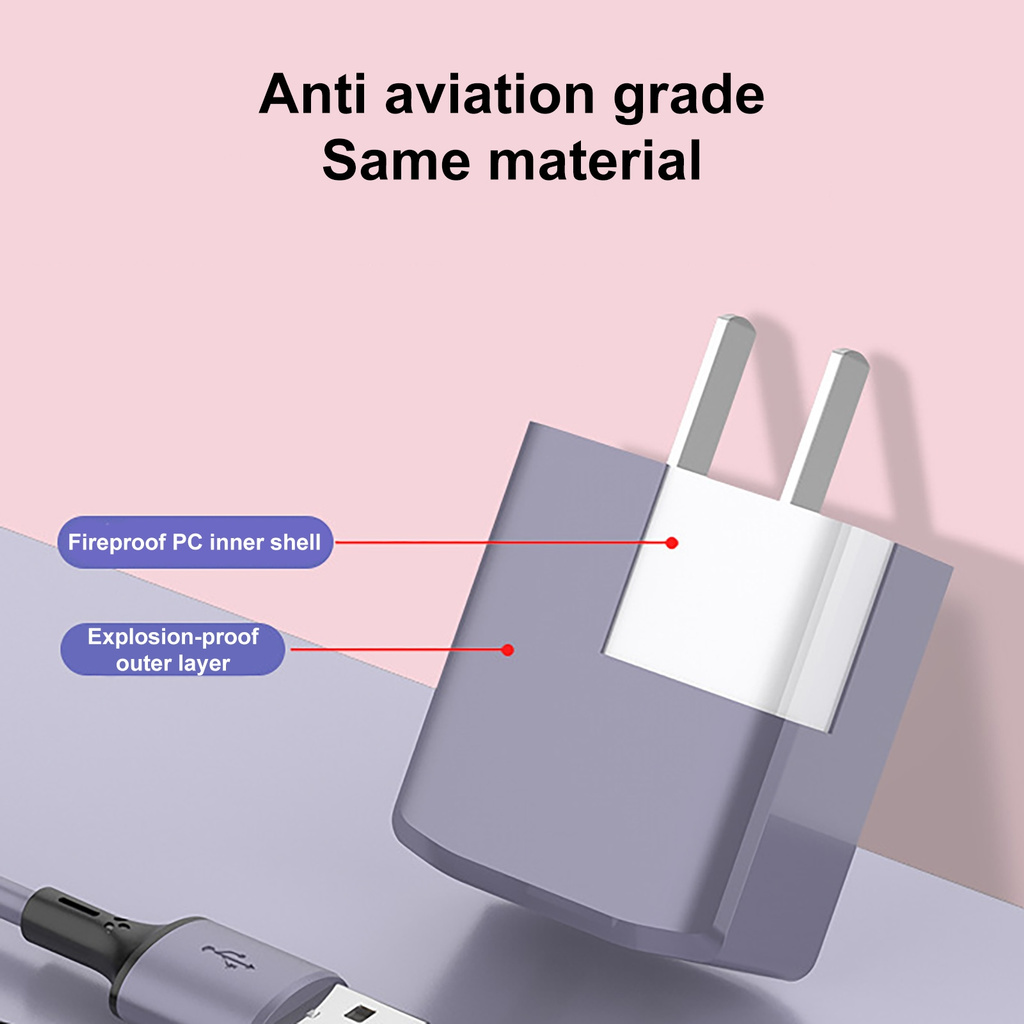 Cốc Sạc Nhanh 5v 2a Màu Trơn Có Cổng Usb Tiện Dụng