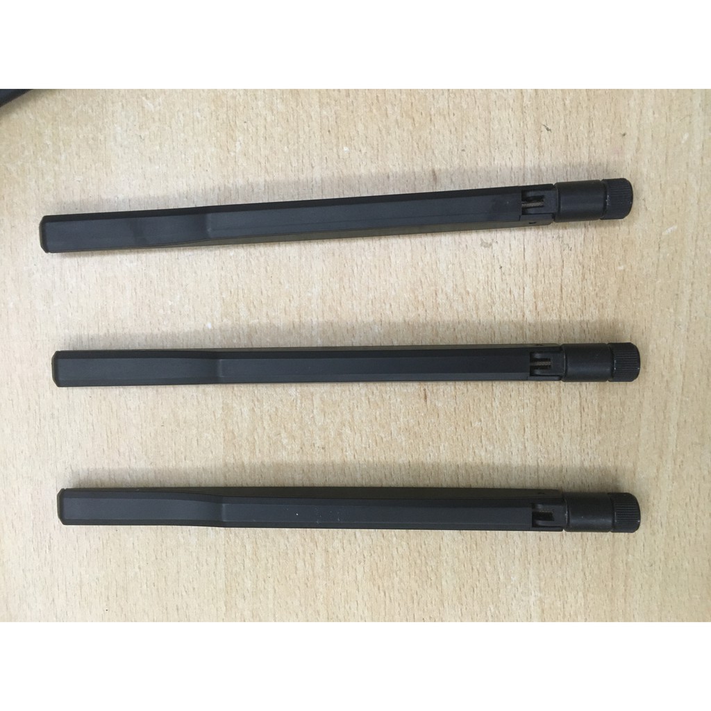 Bộ 3 ăng ten wifi 5db - 5dbi wifi zigbee antenna Buffalo WZR-HP-G450H