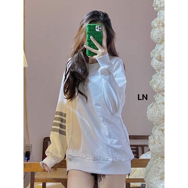 Áo nỉ bo cotton viền tay LN12