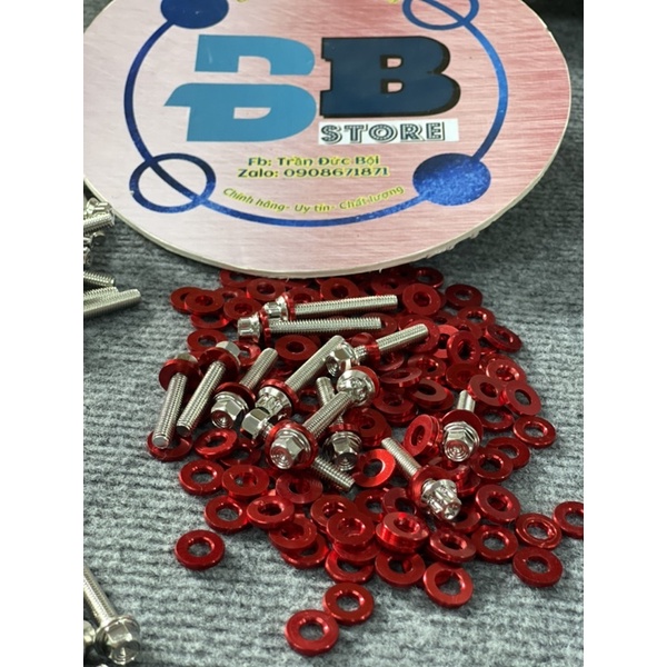 Lông đền đỏ 6li 8li 10li 12li ⚡ GIÁ TỐT ⚡ lông đền trang trí xe máy đủ size