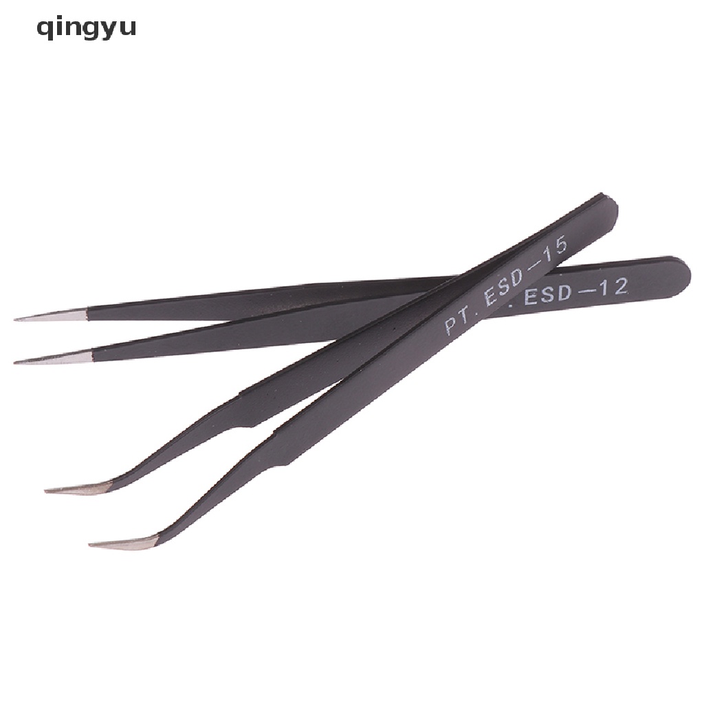 1 Nhíp Kẹp Chống Tĩnh Điện ESD-12 / 15 Bằng Thép Không Gỉ Dùng Trong Công Nghiệp