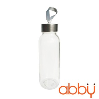Chai thủy tinh dây xách nắp bạc 300ml