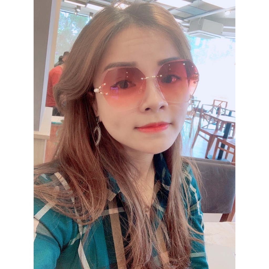 Mắt kính thời trang cao cấp gọng kim loại cho nữ A214 UV 💎 FREESHIP 💎 chống tia UV400 | BigBuy360 - bigbuy360.vn