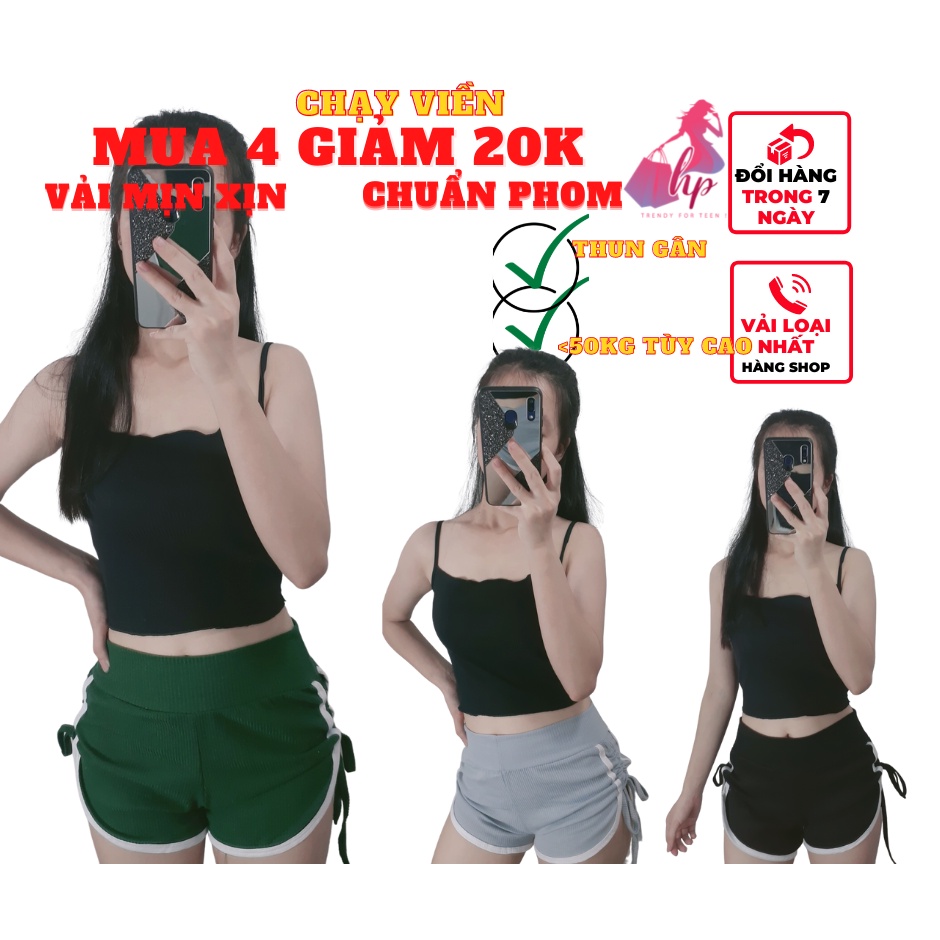 Quần short thun gân rút eo 2 bên mẫu 2021-VD33