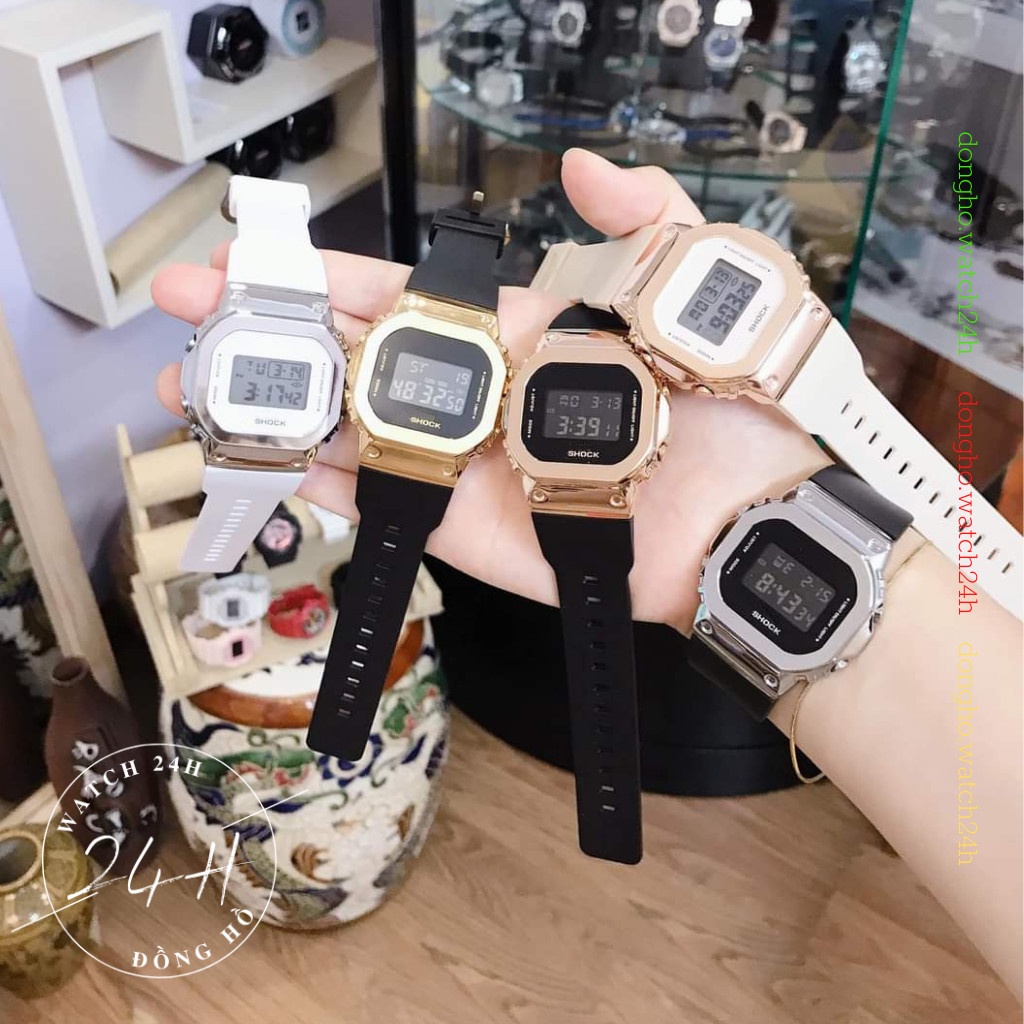 Đồng hồ nam, đồng hồ nữ G S00CK dáng Vuông 2 size khác nhau, điện tử full chức năng cho các bạn teen | BigBuy360 - bigbuy360.vn