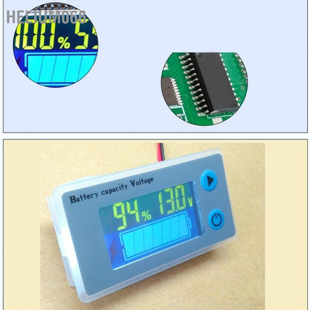 Helium066 Helium066 Dung lượng pin Đồng hồ đo điện áp Màn hình LCD Chỉ thị Điện cho ô tô