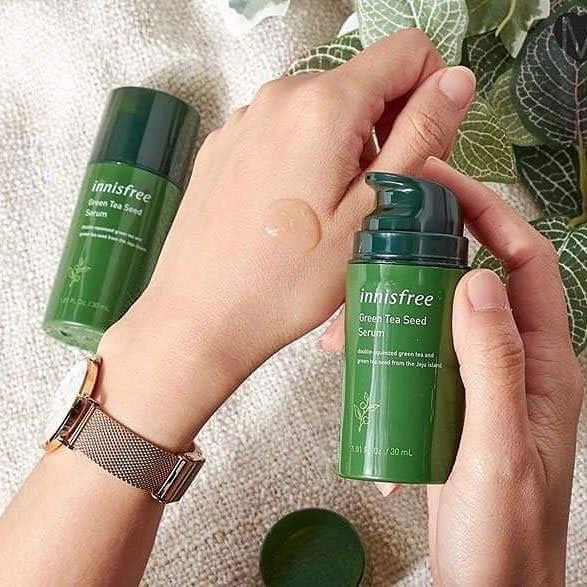Tinh Chất Giảm Mụn và Chống Lão Hóa Từ Hạt Trà Xanh Innisfree The Green Tea Seed Serum 30ml (Hàn Quốc)