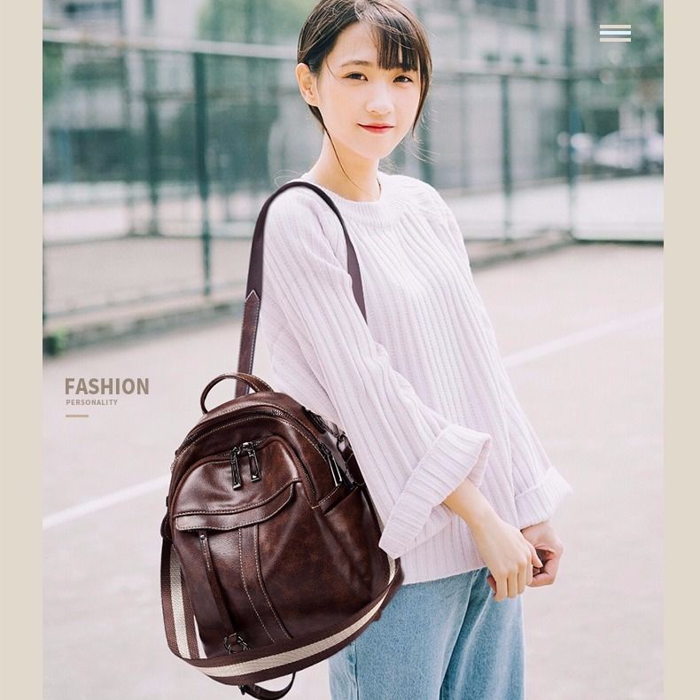 Ba Lô Da Thời Trang Phong Cách Hàn Quốc Dành Cho Nữ