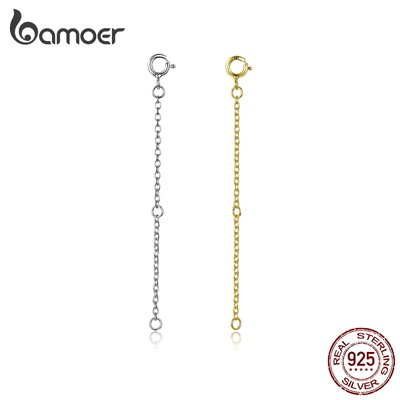 BAMOER Đầu Nối Mở Rộng Vòng cổ Bằng Bạc 925 Cao Cấp
