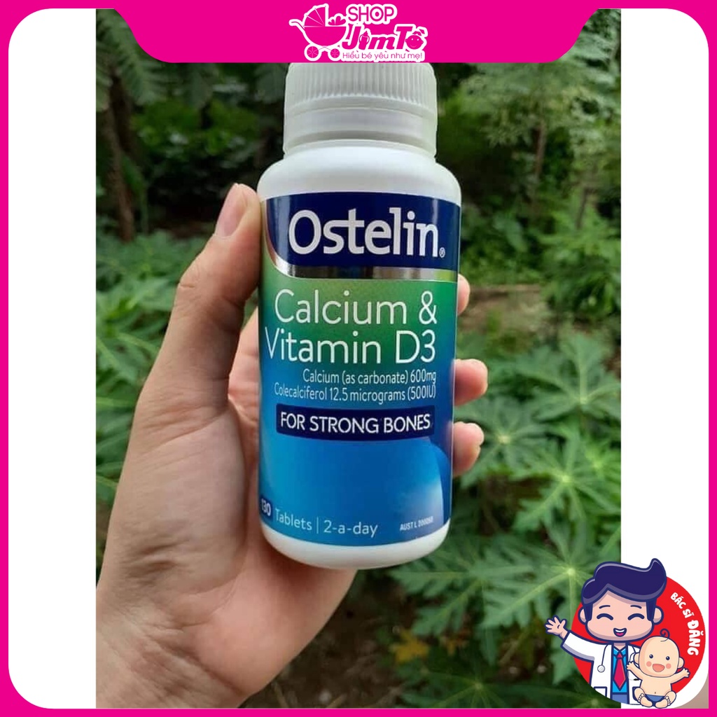 Ostelin Vitamin D Calcium Bổ Sung Canxi Và Vitamin D Cho Phụ Nữ Mang Thai lọ 130 viên