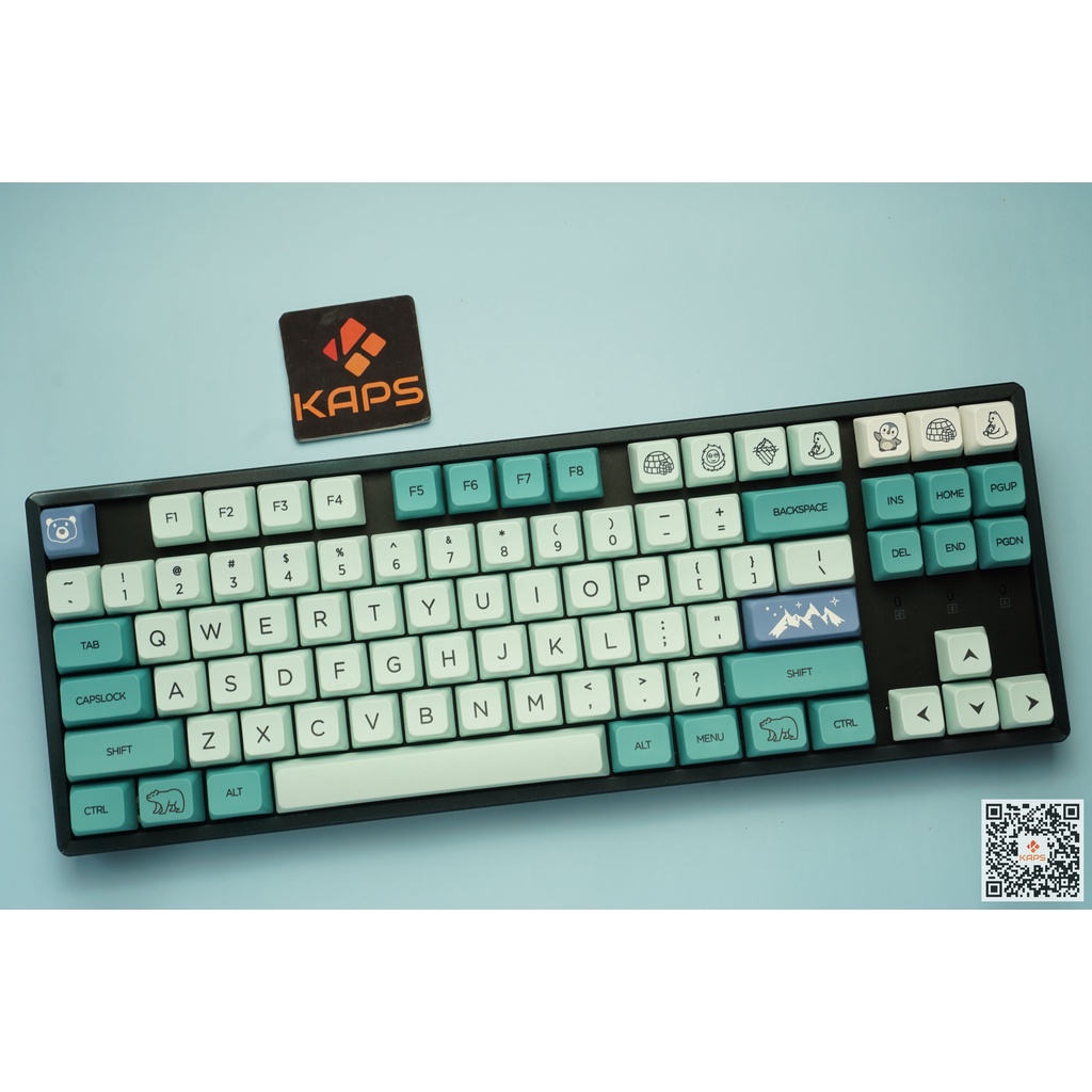 Keycap ICEBERG profile MDA nhựa PBT in Dyesub 146 nút cho bàn phím cơ (Filco, Leopold, IKBC, Edra, keychron)