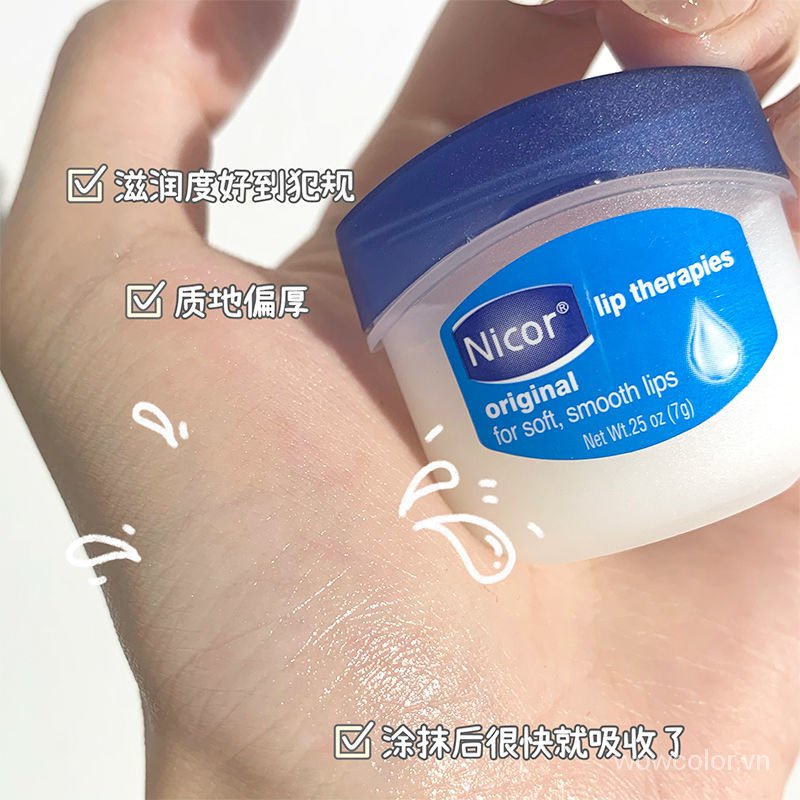 Son Dưỡng Vaseline Hiệu Nicor Không Màu Dưỡng Ẩm Chống Khô Môi