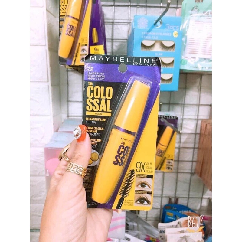 Mascara Maybeline vàng 9X -  Chuốt mi dài, cong và ấn tượng, không bị vón cục  (Chuẩn Auth)