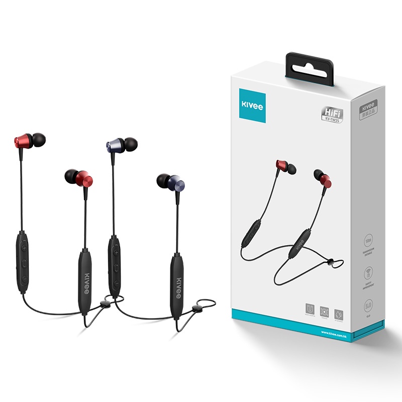 Tai nghe bluetooth Kivee có cổ Trộn âm thanh nổi chất lượng cao trong tai Bluetooth 5.0