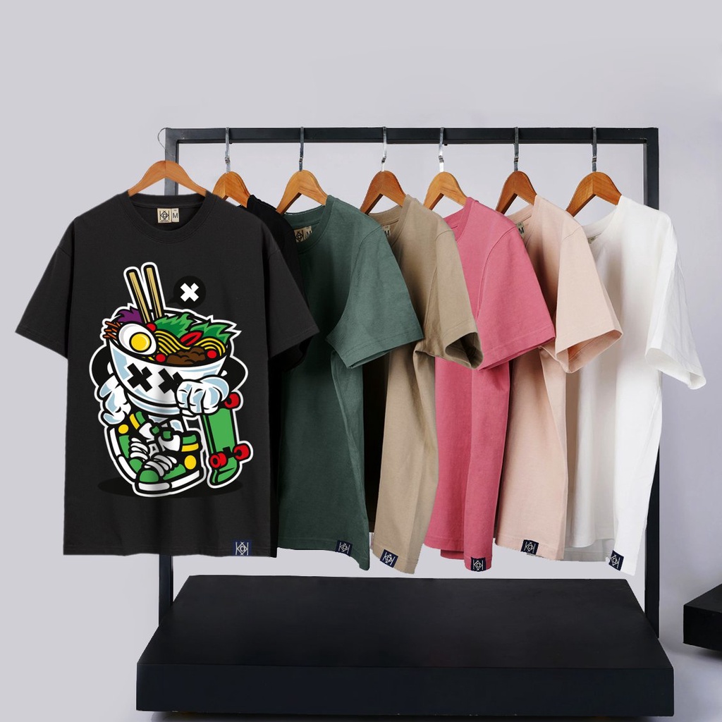 Áo thun nữ nam Basic Hoạt Hình Tô Mì Dễ thương phông Hàn Quốc local brand MVR KK3792