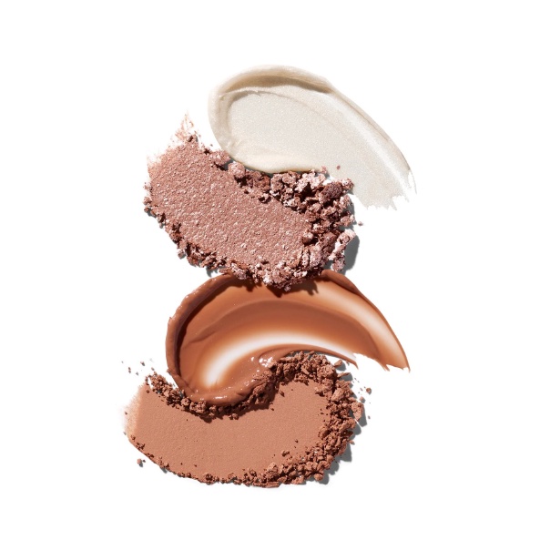 Bảng 4 món makeup Morphe Quad Goals Multi-Palette Bunny Beauty hàng đủ bill