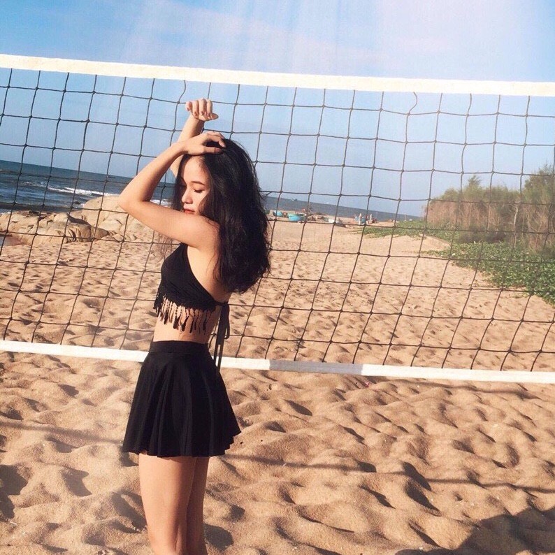 Bộ Bơi Nữ Hai Mảnh Quần Gỉa Váy Tua Rua Freesize BHV033 | BigBuy360 - bigbuy360.vn