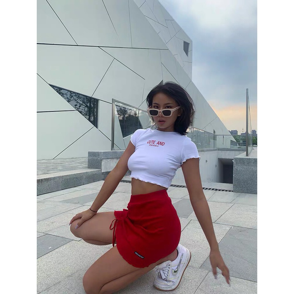 áo croptop cute and Dáng Ôm Ngắn tay Dễ Thương Quảng Châu-HươngSu (PVN1121)