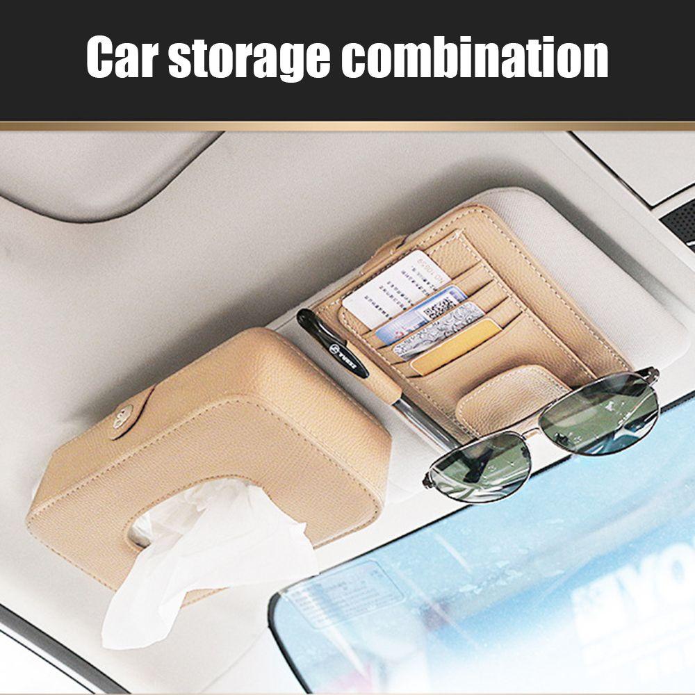 Túi Treo Tấm Che Nắng Xe Hơi Đựng Thẻ Và Mắt Kính Đa Năng Tiện Dụng Ốp