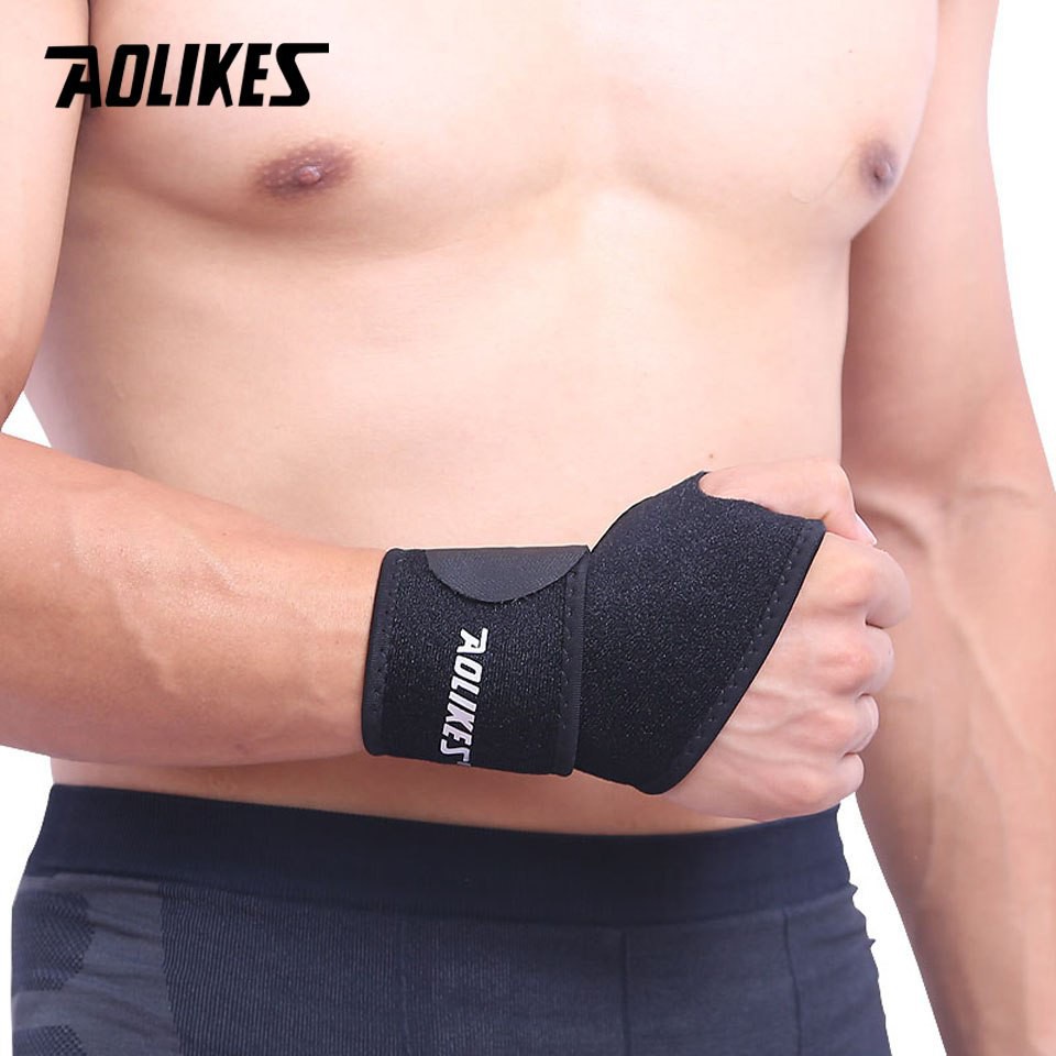 Băng Quấn Bảo Vệ Cổ Tay Chính Hãng Aolikes AL7937 Hỗ trợ Nẹp Khớp Cổ Tay Tập Gym Tập Thể Thao Quần Vợt Chọn Màu Cao Cấp