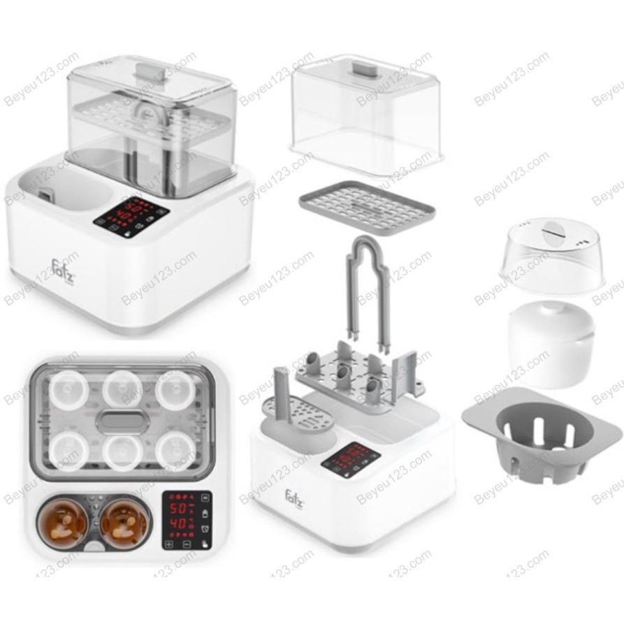 Máy tiệt trùng sấy khô đa năng kiêm máy nấu cháo chậm Fatzbaby Captain 2 - Fatz FB4315SL - Tích hợp hâm sữa thức ăn