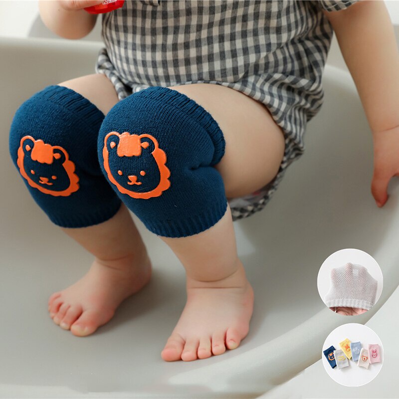 Đệm Bảo Vệ Đầu Gối/ Khuỷu Tay Chất Liệu Cotton Mềm Mại Co Giãn Chống Trượt Giữ Ấm Dành Cho Bé Sơ Sinh
