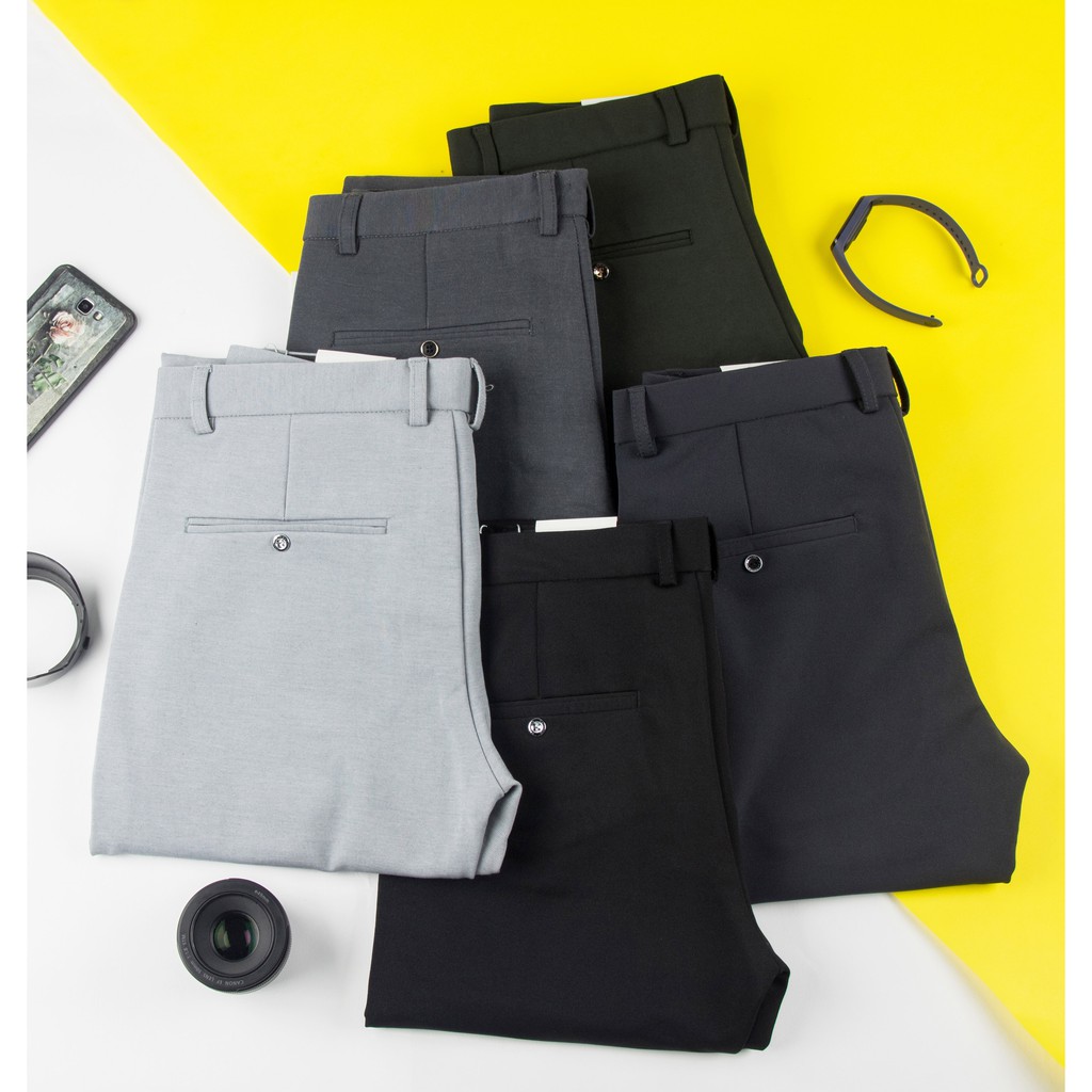 [Sale sốc] Quần ÂU nam CHẤT LIỆU VẢI TRƯỢT dáng hàn quốc ||Co giãn tốt || Cam kết chất lượng | BigBuy360 - bigbuy360.vn