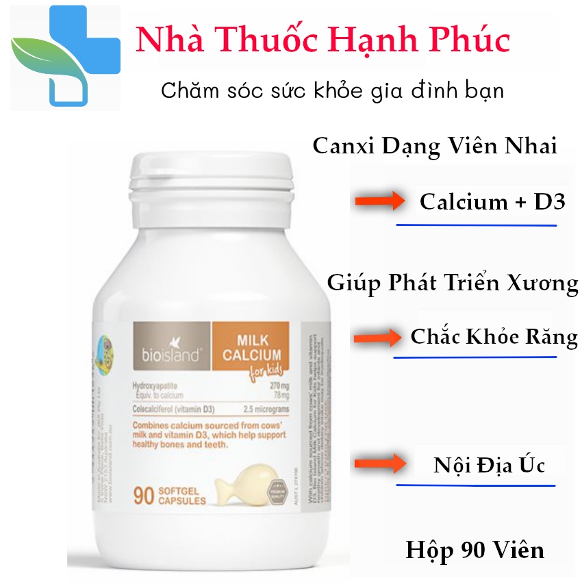 Canxi Sữa Bio Island Milk Calcium Úc cho bé ( Canxi Bio)