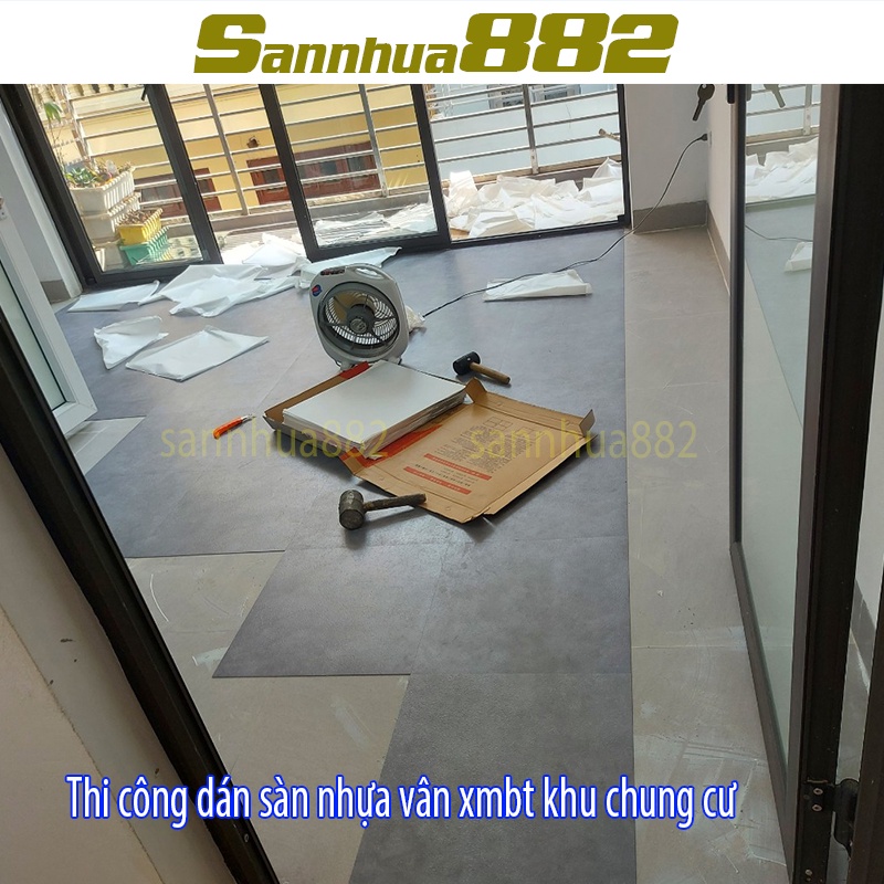 Sàn nhựa vân xi măng bê tông chất đẹp hàng loại 1