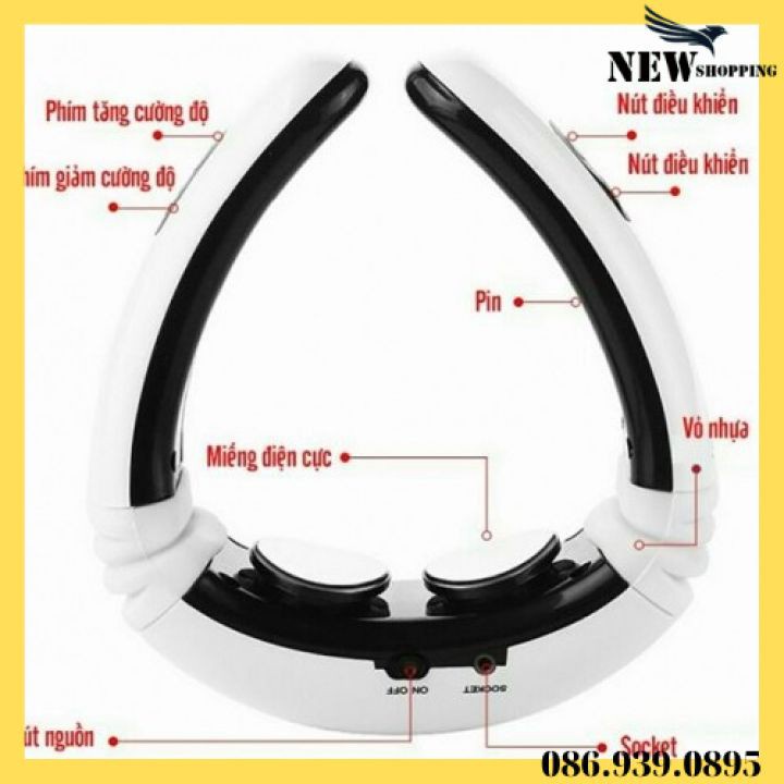 Máy Massage Cổ Vai Gáy Trị Liệu Cao Cấp [Hàng Loại 1] Máy Massager Đa Năng