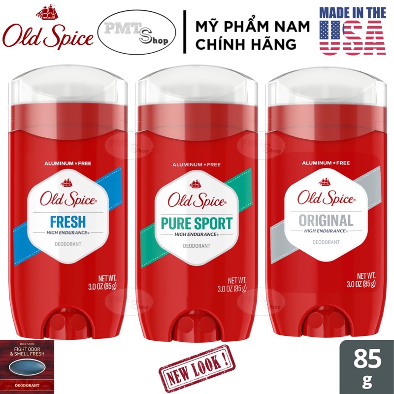 Lăn sáp khử mùi nam Old Spice 85g Pure Sport | Fresh | Original 73g Timber | Bearglove | Fiji | Wolfthorn 68g