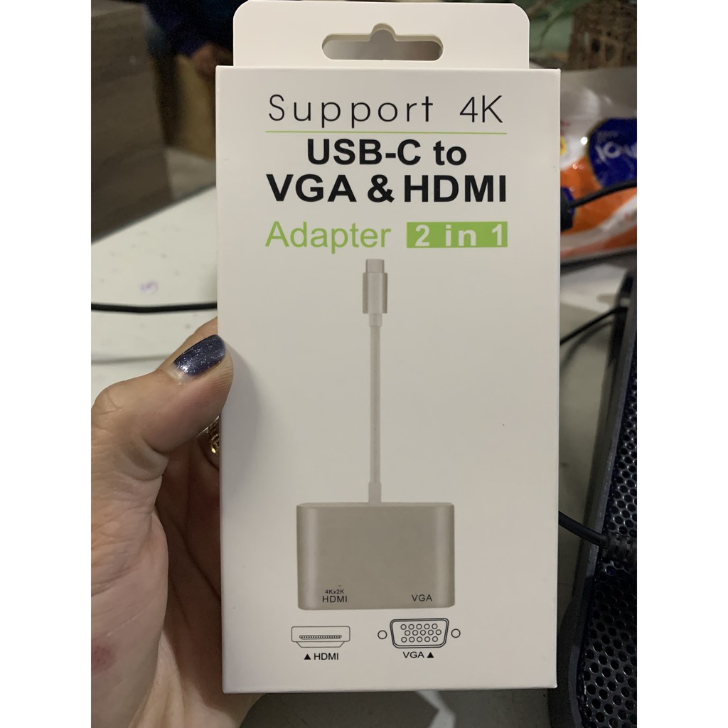 Cáp Chuyển Đổi, Cáp Chuyển Type C Sang Hdmi, Vga Cực Tốt Hình ảnh 4K